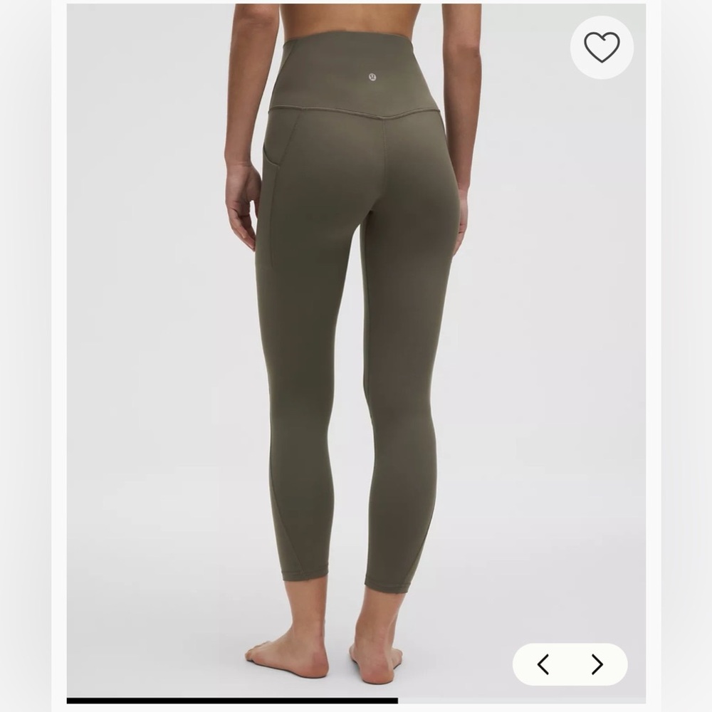 Lululemon Align High-Rise Pant with Pockets 25" Olive Leggings